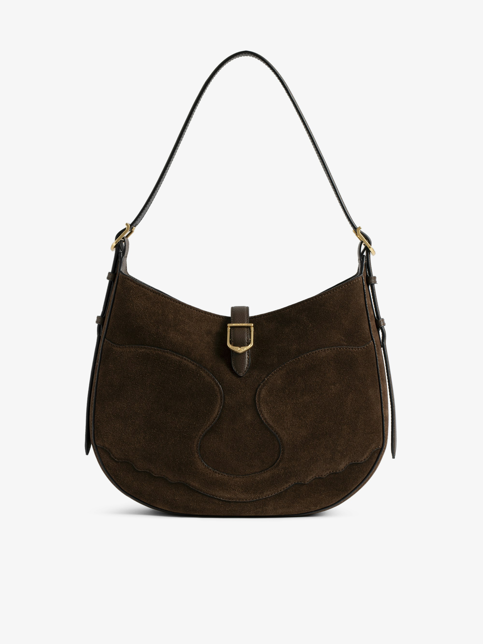 Sac Moonrise Hobo - Sac hobo en suede avec anse en cuir et ailes signatures.