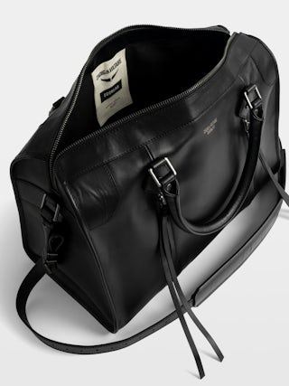 Sunny XL Bag - Zadig & Voltaire x EGONlab reimagine the iconic carryall in smooth black leather. Oversized and effortlessly cool, it’s made to hold everything you need and more, from workdays to weekends. Wear it by the handles or on the shoulder for versatile, everyday edge.