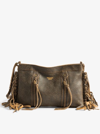 Sunny Moody Fringes Bag - Zadig & Voltaire x EGONlab bring a rebellious twist to bohemian spirit. Crafted in supple brown leather, its cascading fringes and bold attitude move with you. Wear it crossbody or on the shoulder for effortless, untamed style.