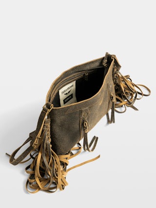 Sunny Moody Fringes Bag - Zadig & Voltaire x EGONlab bring a rebellious twist to bohemian spirit. Crafted in supple brown leather, its cascading fringes and bold attitude move with you. Wear it crossbody or on the shoulder for effortless, untamed style.