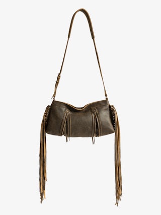 Sunny Moody Fringes Bag - Zadig & Voltaire x EGONlab bring a rebellious twist to bohemian spirit. Crafted in supple brown leather, its cascading fringes and bold attitude move with you. Wear it crossbody or on the shoulder for effortless, untamed style.