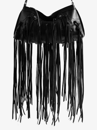 Sunny Moody Fringes Bag - Smooth leather bag with all-over fringes, adjustable shoulder strap, Zadig&Voltaire X Egonlab signature.