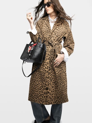 Angel Tote XS Bag - Small bag in crinkled effect leather with double handles, shoulder strap and embossed wings signature.