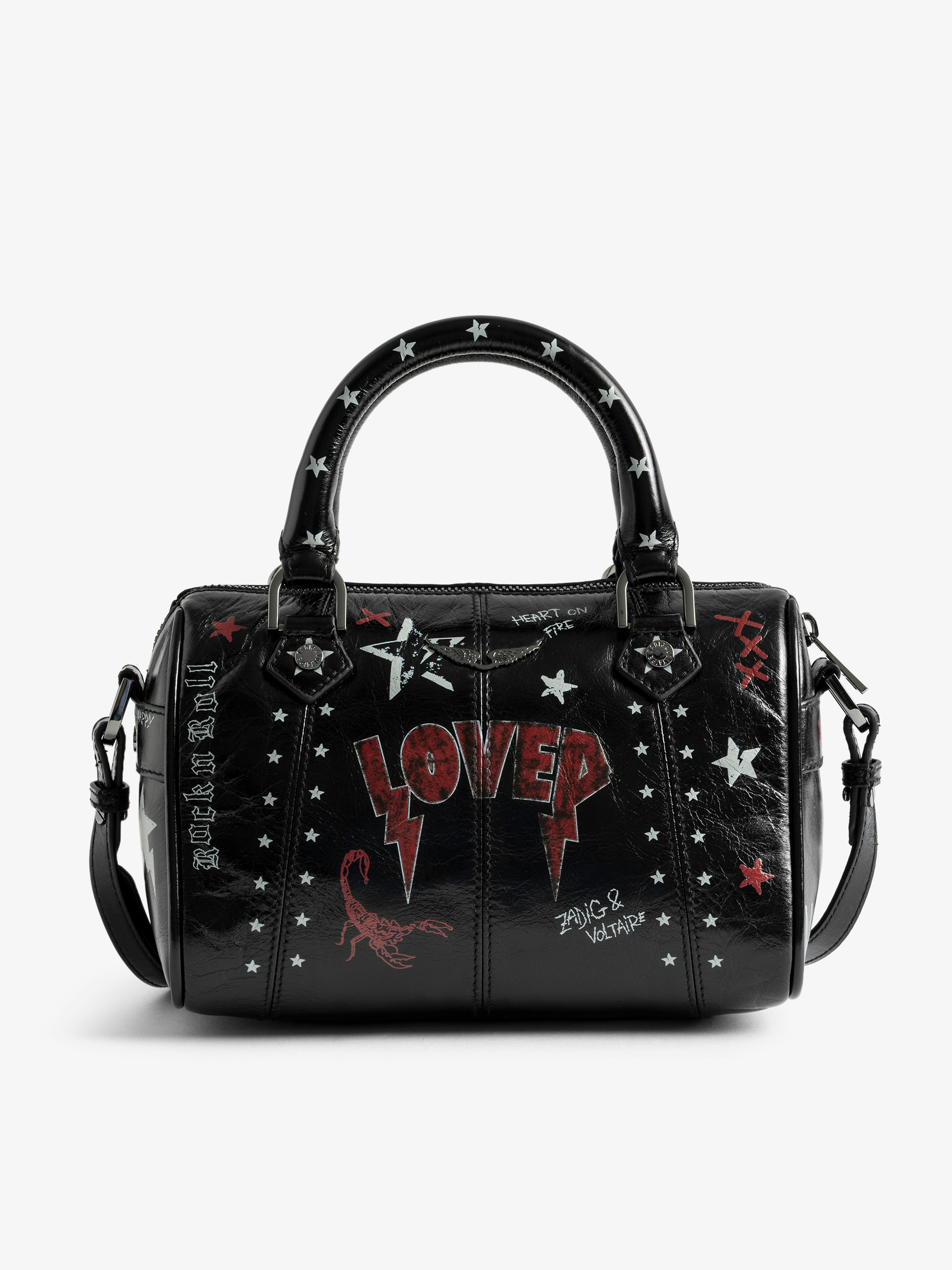 ZADIG&VOLTAIRE ガンメタレザー ボストンバッグキルティング 2025年最新】Zadig&Voltaire ボストンバッグ・旅行用バッグの