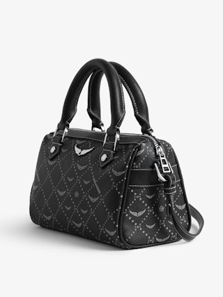 Sunny XS Vibe Monogram Bag - Coated canvas monogram-print bag with adjustable shoulder strap and grained leather handle.