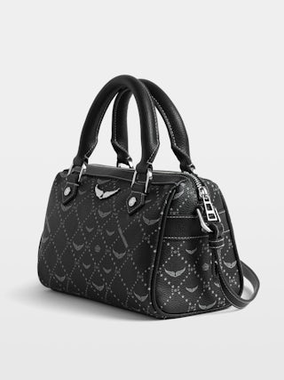 Sunny XS Vibe Monogram Bag - Coated canvas monogram-print bag with adjustable shoulder strap and grained leather handle.