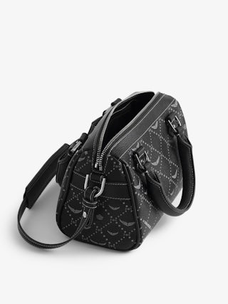 Sunny XS Vibe Monogram Bag - Coated canvas monogram-print bag with adjustable shoulder strap and grained leather handle.