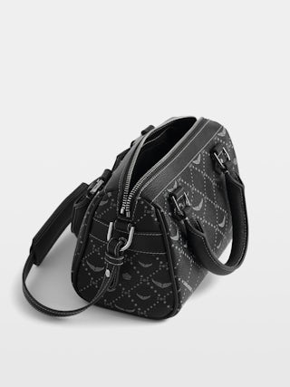 Sunny XS Vibe Monogram Bag - Coated canvas monogram-print bag with adjustable shoulder strap and grained leather handle.