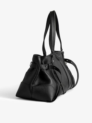 Sac Sunny Shopper - Sac en cuir grainé à zips et anses pour un porté main ou épaule.