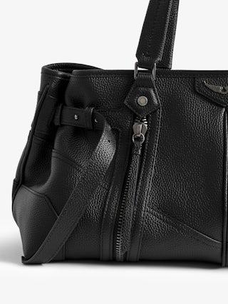 Sac Sunny Shopper - Sac en cuir grainé à zips et anses pour un porté main ou épaule.