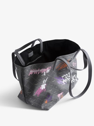 Z Shopper XL Monogram Tag Bag - Tote bag in monogram canvas with tags, double handles and wings signature.