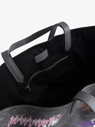 Z Shopper XL Monogram Tag Bag - Tote bag in monogram canvas with tags, double handles and wings signature.