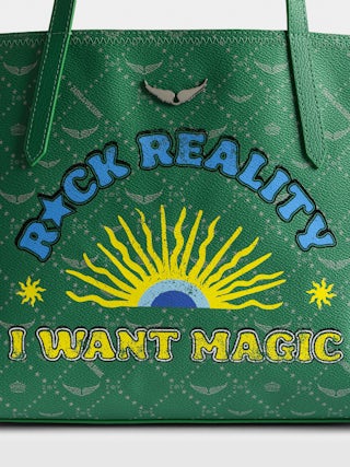 Bag Z Shopper Monogram Tag - Shopper bag in ZV monogram canvas with tag motifs and signature wings.