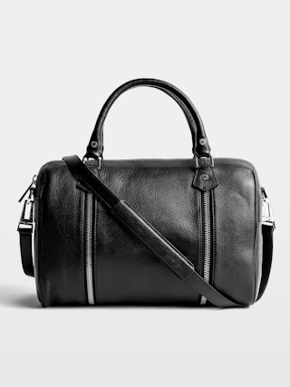 Sac Sunny Medium - Sac iconique sunny medium en cuir grainé avec bandoulière réglable et amovible.