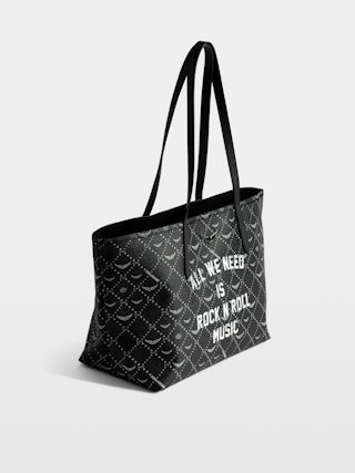 Z Shopper Monogram Music Tag Bag - Tote bag in monogram canvas with signature wings.