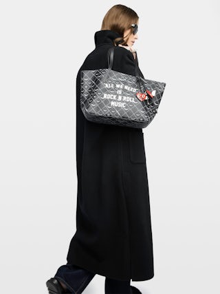 Z Shopper Monogram Music Tag Bag - Tote bag in monogram canvas with signature wings.