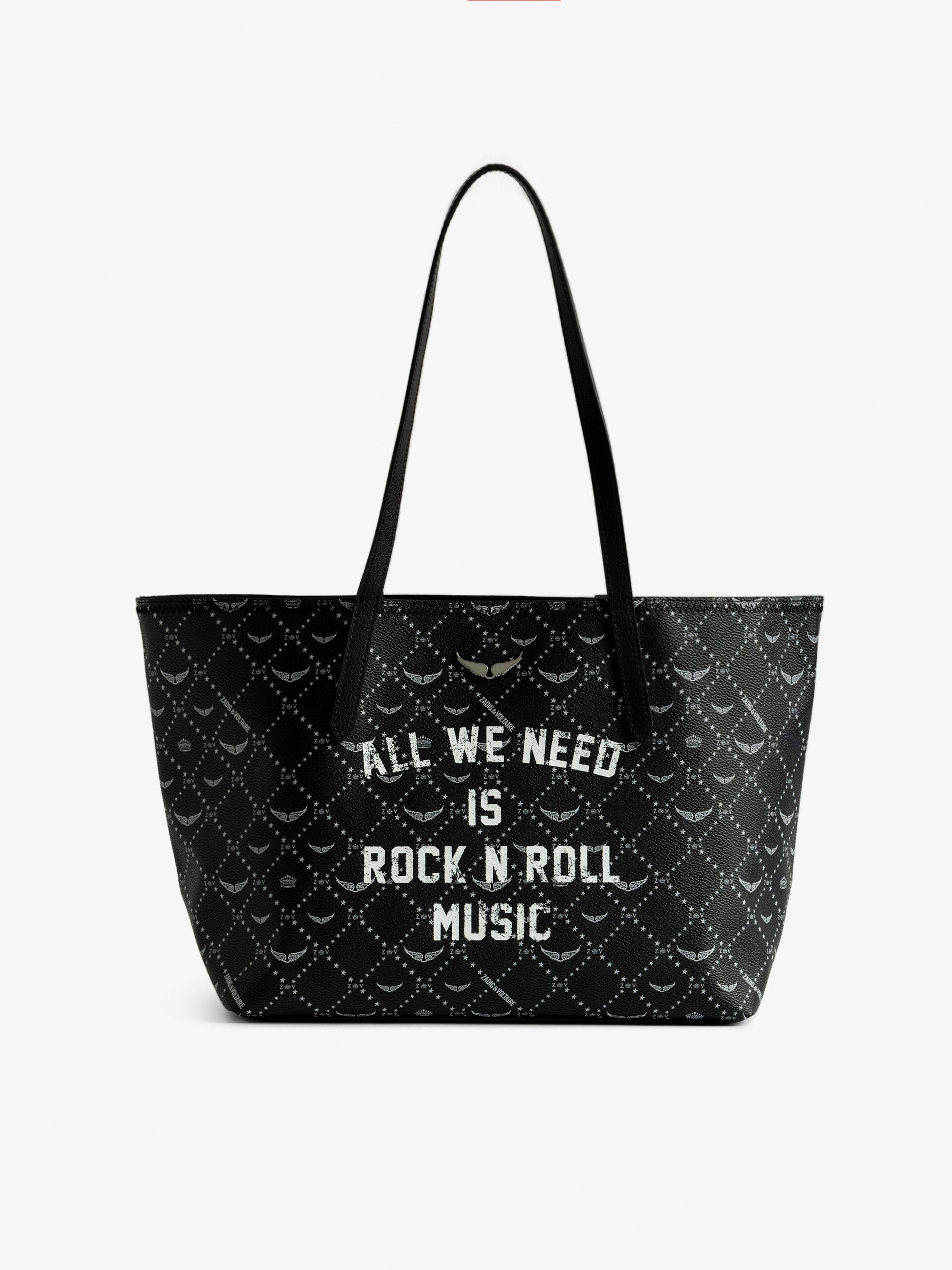 Z Shopper Monogram Music Tag Bag - Tote bag in monogram canvas with signature wings.