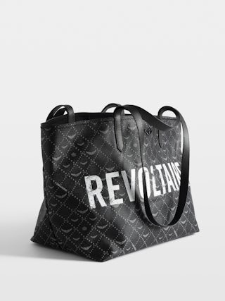 Bag Z Shopper XL Revoltaire - Monogram canvas tote with 'Revoltaire' tag, double handles, signature wings.