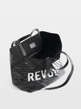 Bag Z Shopper XL Revoltaire - Monogram canvas tote with 'Revoltaire' tag, double handles, signature wings.