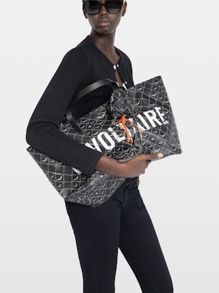 Bag Z Shopper XL Revoltaire - Monogram canvas tote with 'Revoltaire' tag, double handles, signature wings.