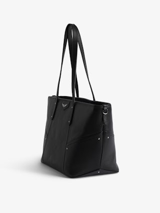 Z Shopper Bag - Tote bag in grained leather with signature wings.