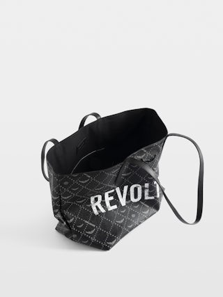 Bag Z Shopper Revoltaire - Monogram canvas tote bag with 'Revoltaire' tag print and wings signature.