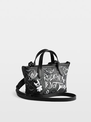 Sac Z Shopper Nano Rock Tag - Sac shopper z monogram en toile enduite à anses avec imprimé monogramme.