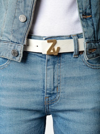 ZV Initiale Belt - 30mm wide leather belt with signature ZV buckle.