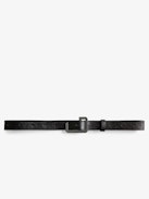 La Cecilia Belt Leather - Women's black leather belt with black C-shaped buckle. Buying this product, you support a responsible leather production through Leather Working Group.