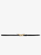 Rock Belt - Women’s leather belt with wings buckle.