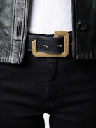 La Cecilia Belt - Women's adjustable leather belt with C-shaped buckle
