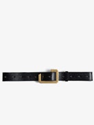 La Cecilia Belt - Women's adjustable leather belt with C-shaped buckle