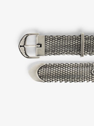 Belt Rise Metal 30mm - 30mm wide chainmail belt with signature wings on the buckle.