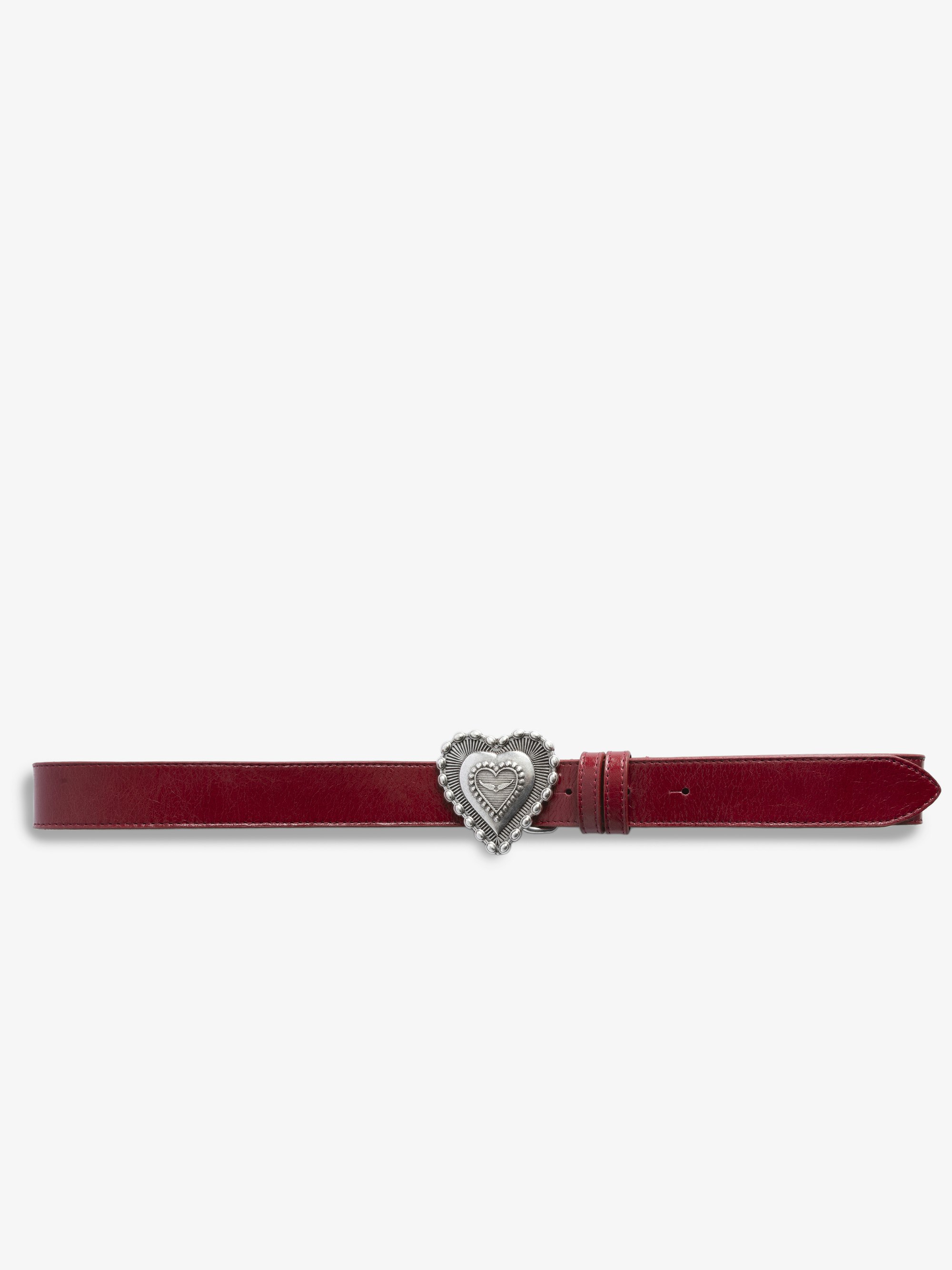 Santa Fe Crush Belt - Patent leather belt with crumpled effect, 30 mm width, with signature crush buckle.