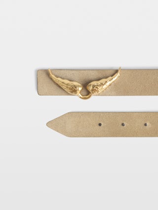 Belt Rock Reversible 30mm - 30 mm reversible suede belt with signature wings buckle.