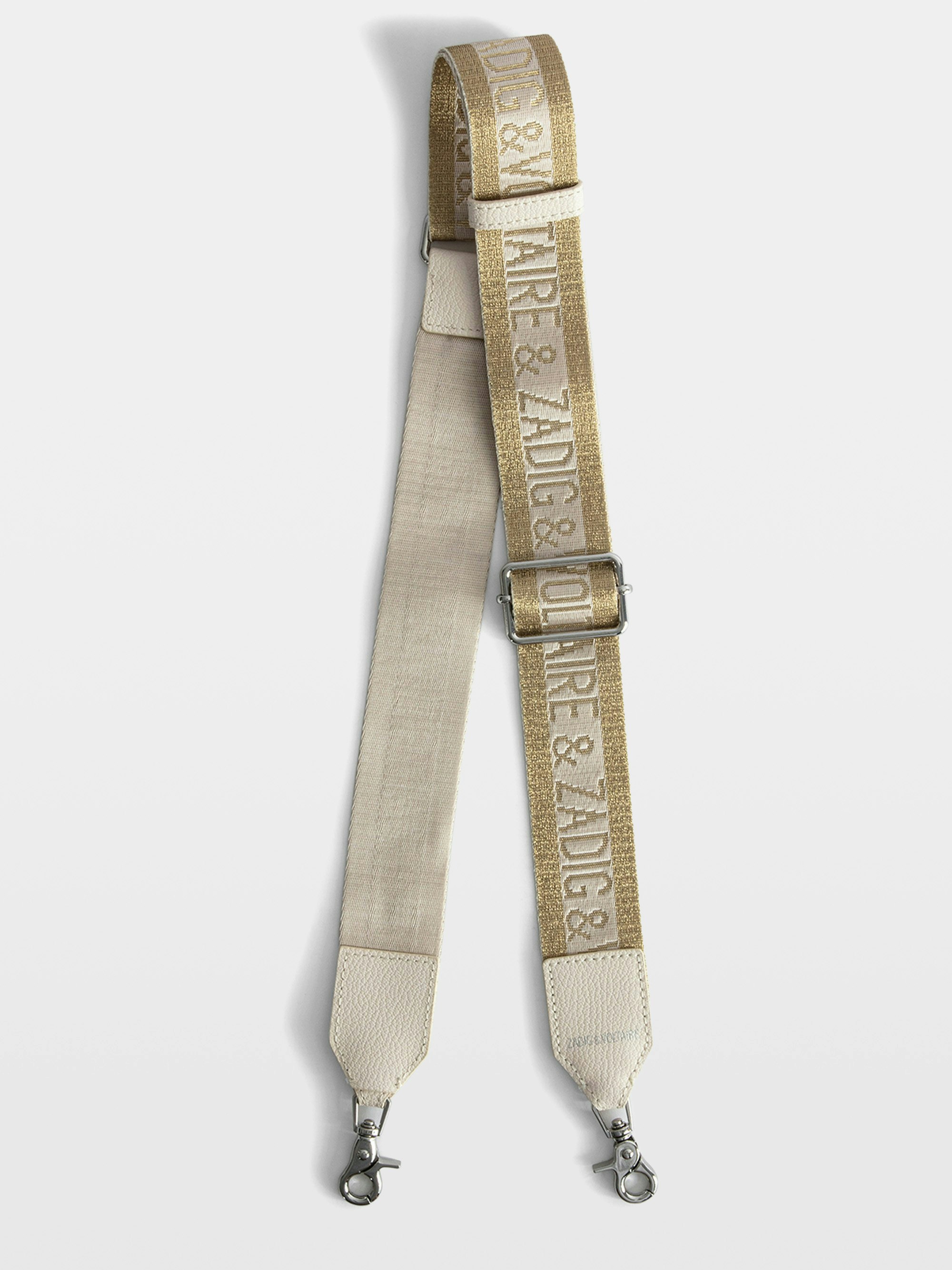 Bandoulière Zadig Glitter - Bandoulière ajustable effet nylon avec finition cuir et signatures ailes.