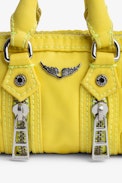 Amuleto Borsa Sunny #2 - Portachiavi amuleto a forma di borsa Sunny bag in pelle gialla donna