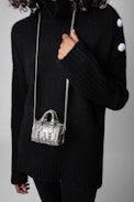 Sunny #2 Grigri Bag - Women’s Sunny bag lucky charm key ring in silver leather