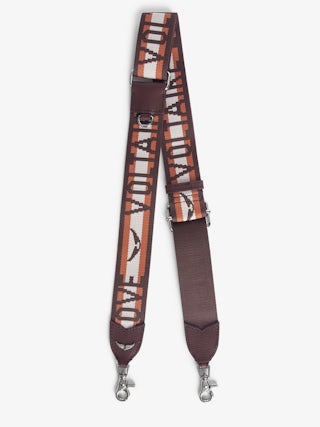 Bandoulière Zadig - Bandoulière ajustable effet nylon avec finition cuir et signatures ailes.