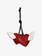 Love Cherry Vintage Keychain - Vintage-inspired patent leather cherry-shaped grigri charms to hang on a bag, for example.