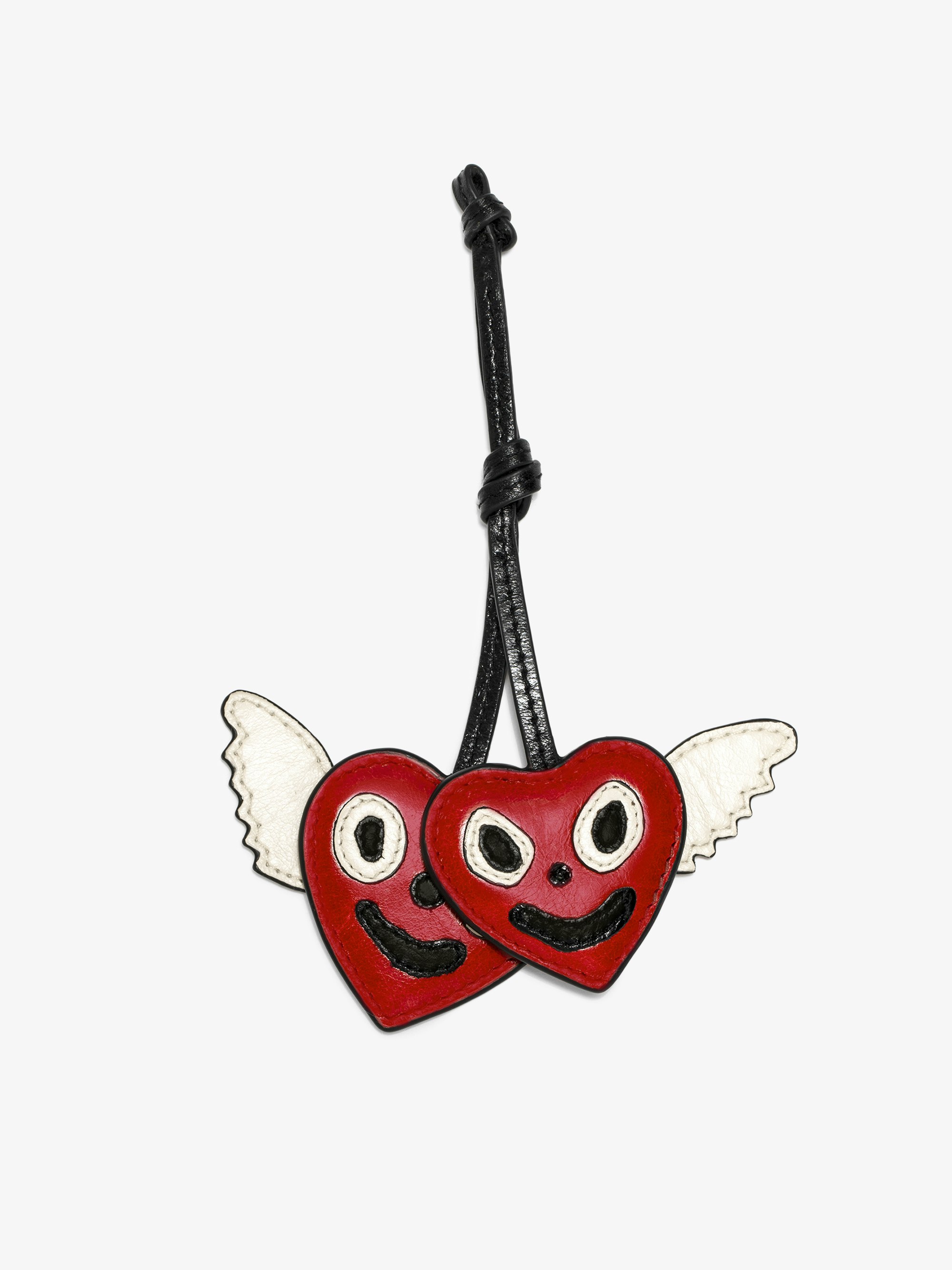 Love Cherry Vintage Keychain - Vintage-inspired patent leather cherry-shaped grigri charms to hang on a bag, for example.