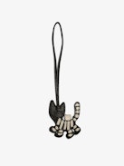Tiger Keychain - Vintage-inspired leather tiger grigri charm, to hang on a bag for example.