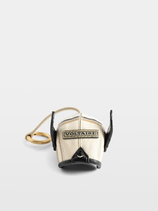 Ride Your Mind Keyring - Patent leather keychain with vintage-inspired effect, shaped like our iconic Ride Your Mind motorcycle helmet.