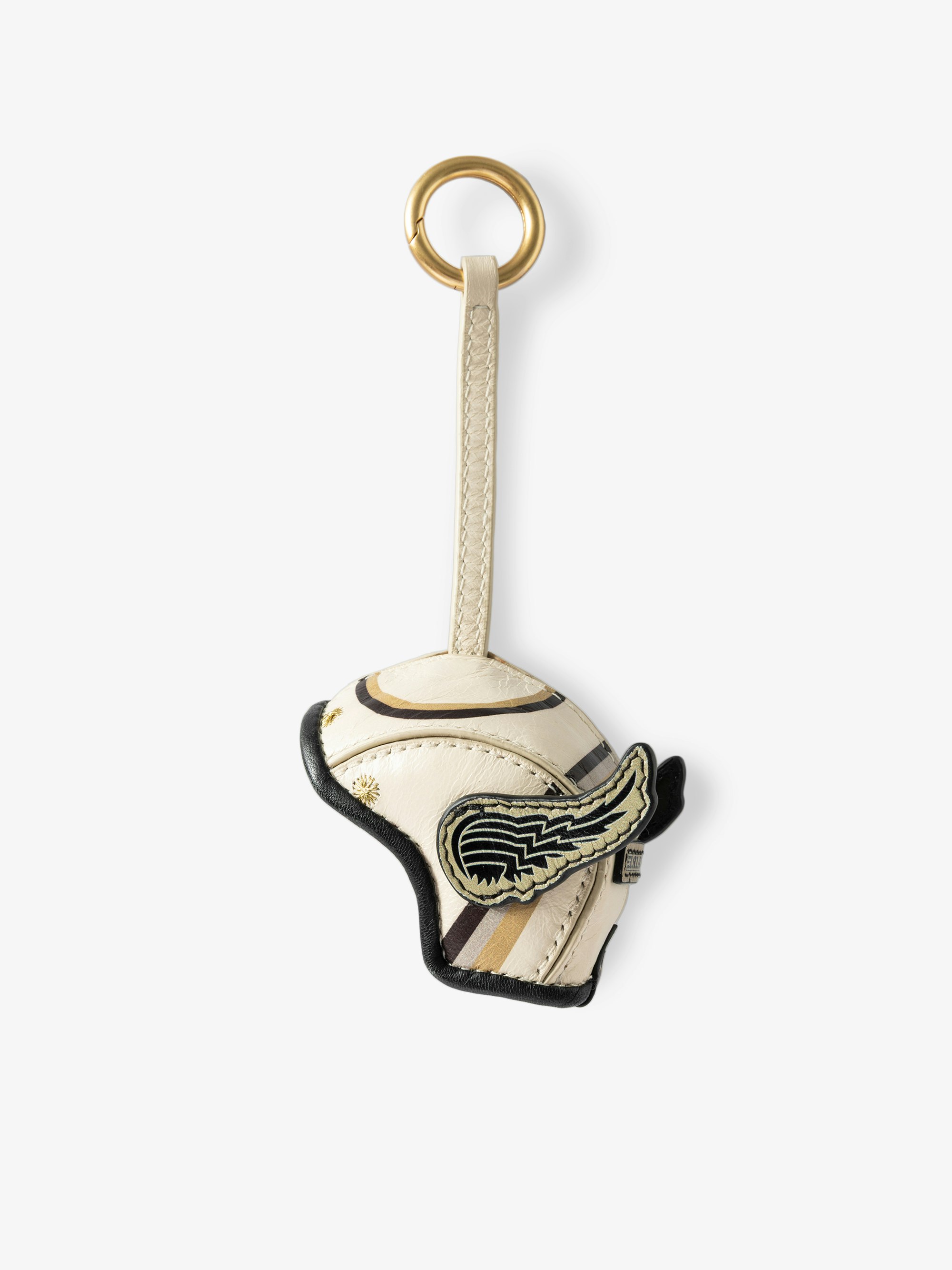 Ride Your Mind Keyring - Patent leather keychain with vintage-inspired effect, shaped like our iconic Ride Your Mind motorcycle helmet.