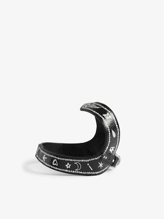 Zadog Harness - - Dog harness in vintage-effect leather with print.