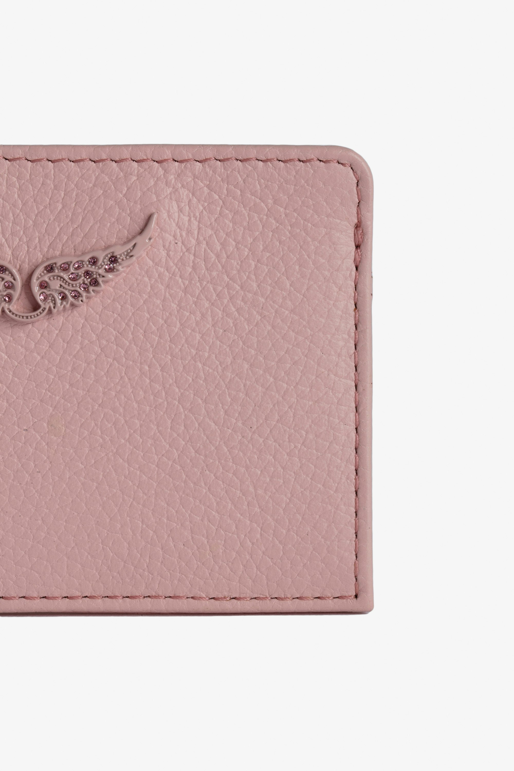 Zadig & Voltaire Leather Card Case Women's Pink