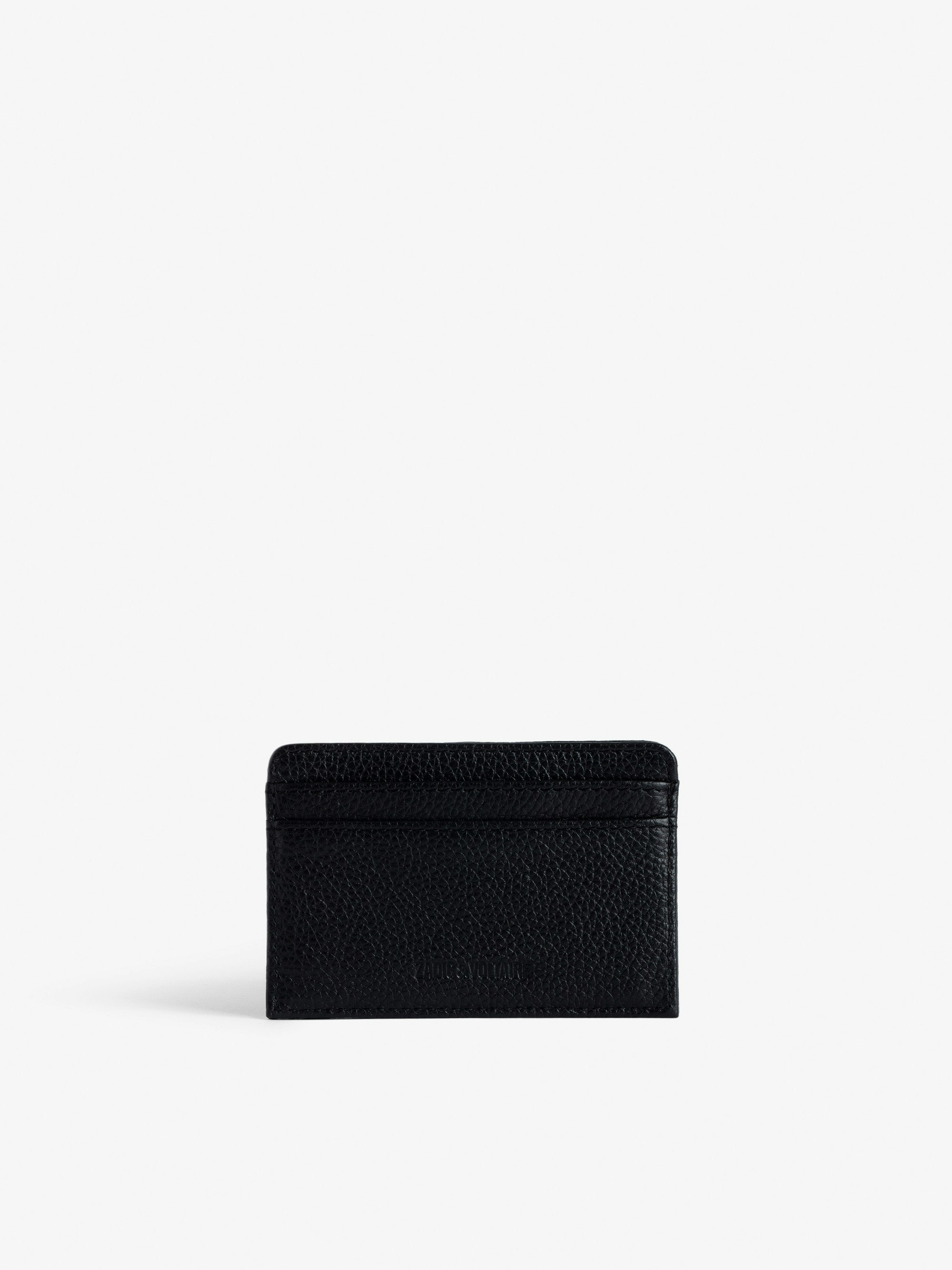ZV Pass Card Holder Black Leather | Zadig&Voltaire