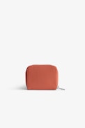 Mini ZV Wallet - Women's wallet in orange grained leather.
