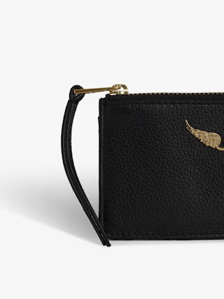 ZV Card Cardholder - Leather card holder with signature wings.