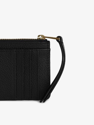 ZV Card Cardholder - Leather card holder with signature wings.